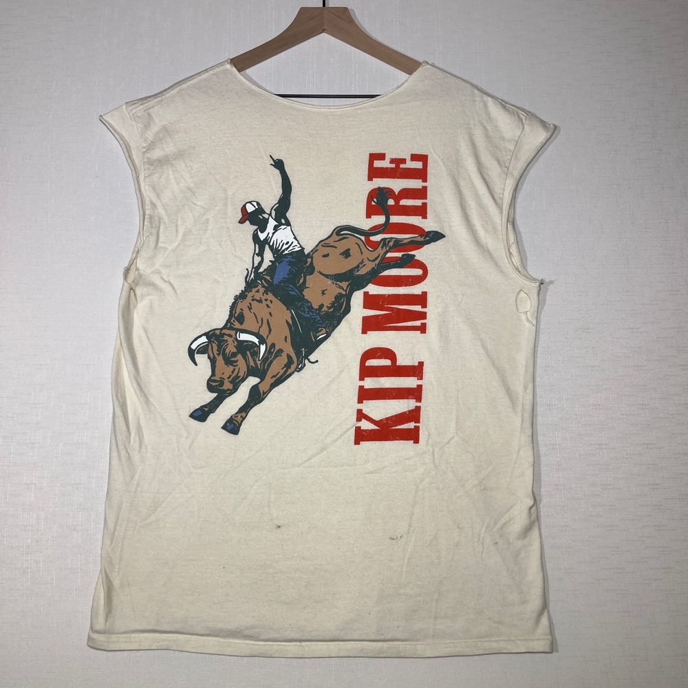 Kip Moore F THAT T-Shirt XL Men Bull Rider Marlboro Parody White Country Rodeo